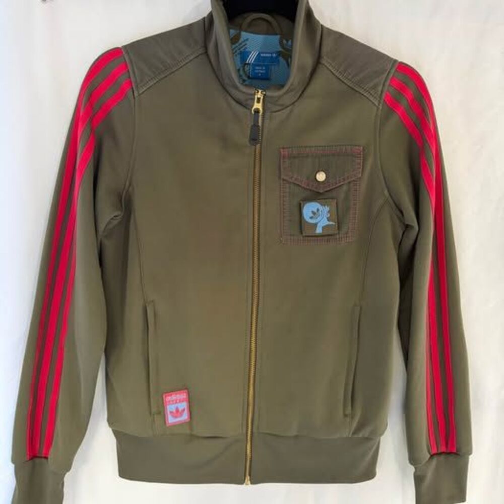 Adidas Y2K Originals Safety Patch Track Jacket Sz Sm - RARE Archival Streetwear